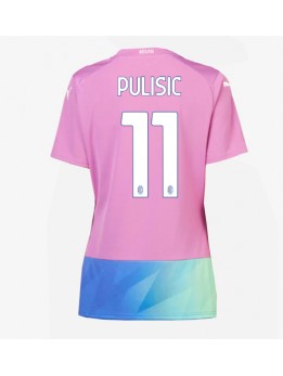 AC Milan Christian Pulisic #11 Ausweichtrikot für Frauen 2023-24 Kurzarm